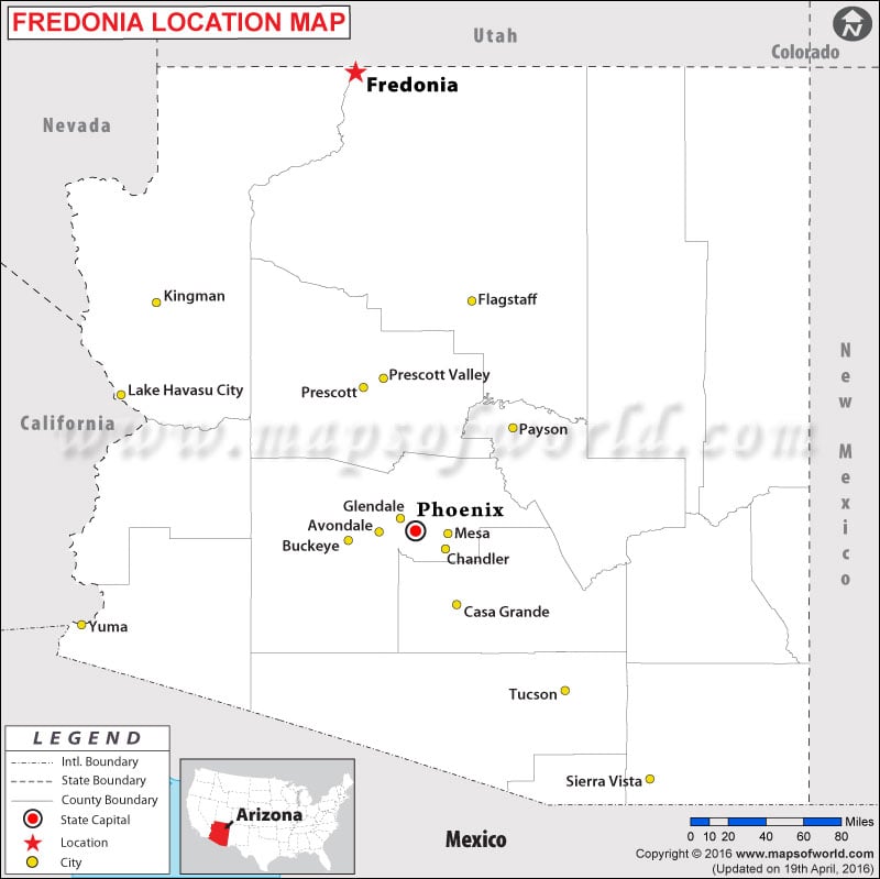 Where is Fredonia , Arizona