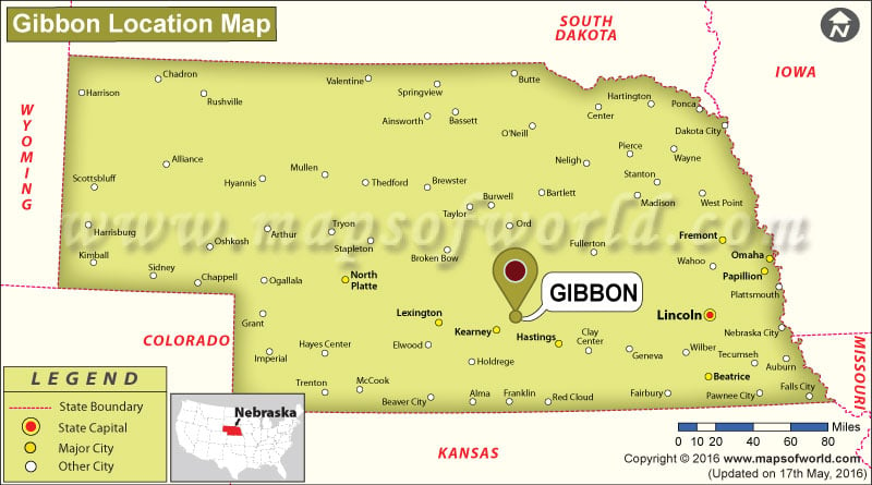 Where Is Gibbon Located In Nebraska Usa