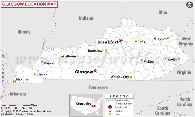 Where is Glasgow , Kentucky