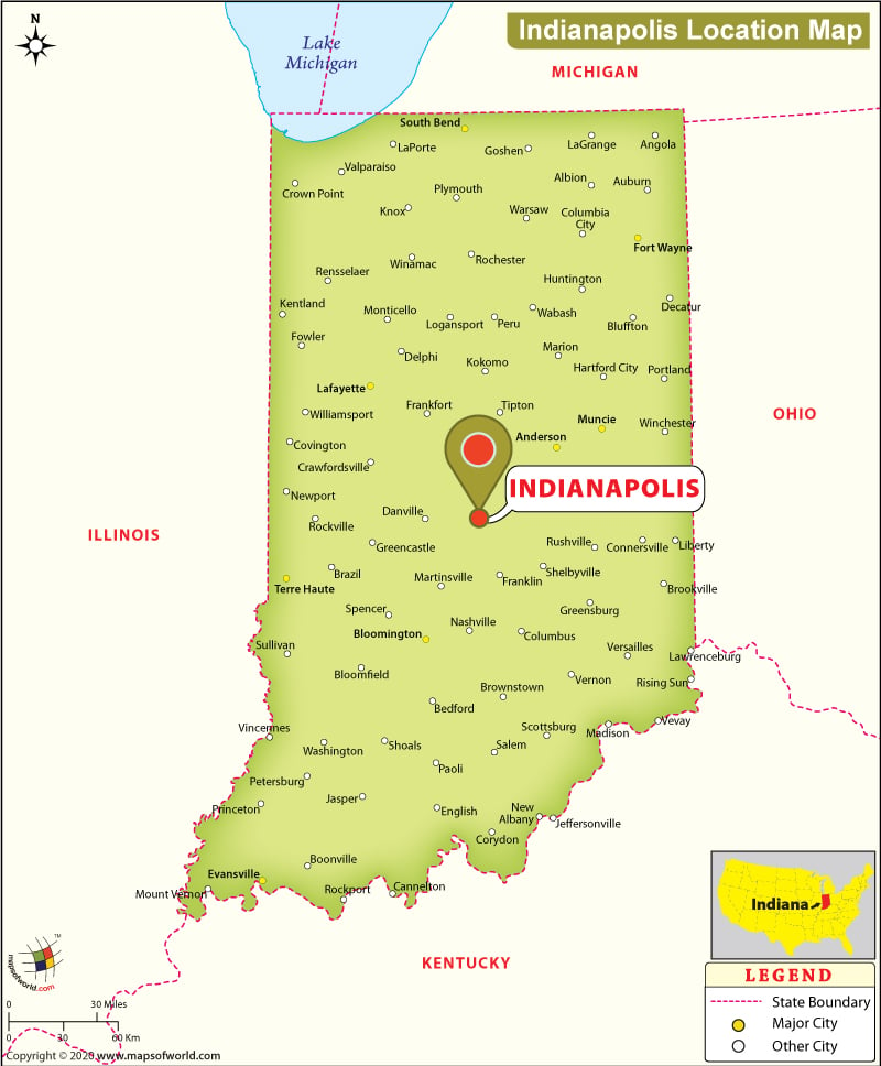 Where Is Indianapolis Located In Indiana Usa