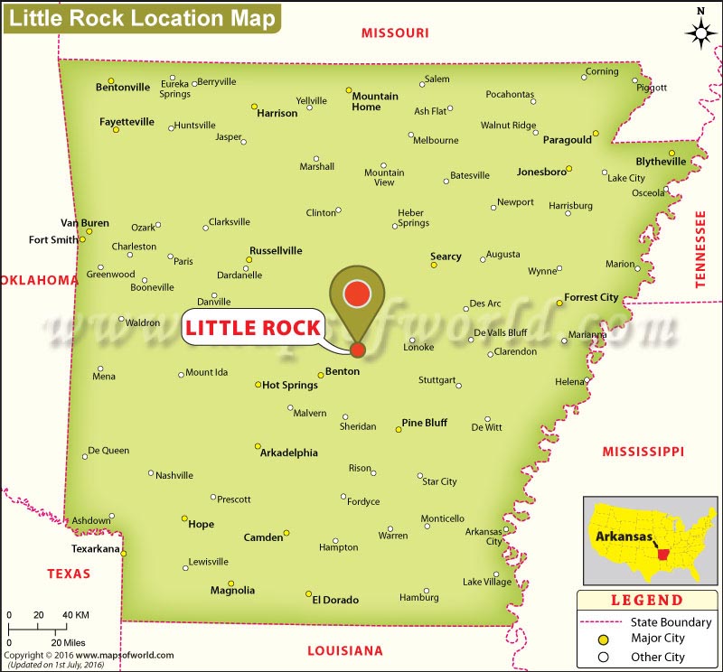 arkansas little rock map Where Is Little Rock Located In Arkansas Usa arkansas little rock map