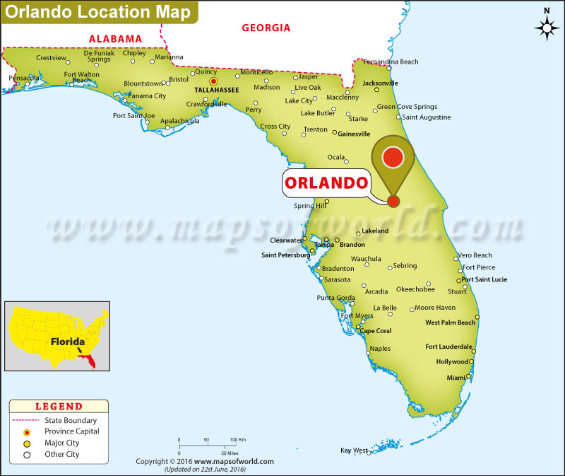 map of orlando fl Where Is Orlando City Located In Florida Usa