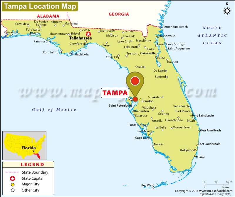 tampa florida map with cities Where Is Tampa Located In Florida Usa tampa florida map with cities