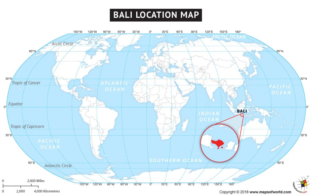 Where Is Bali Location Of Bali On World Map