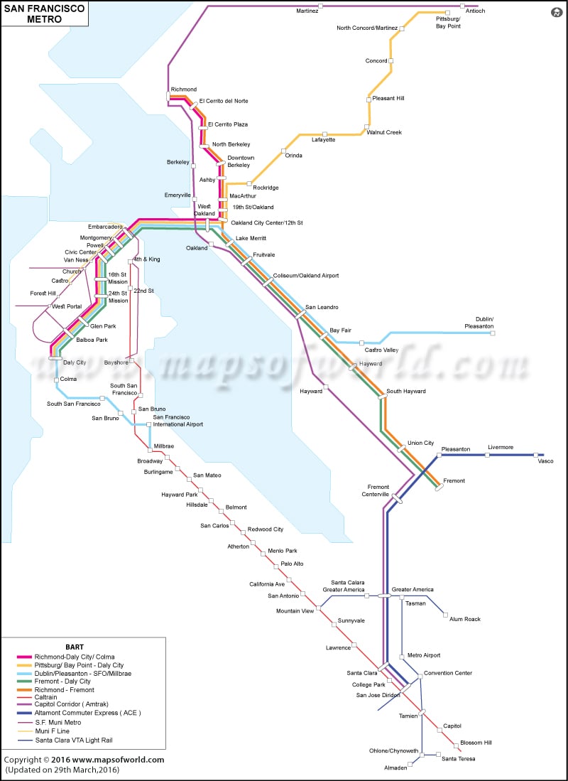San Francisco Muni Map