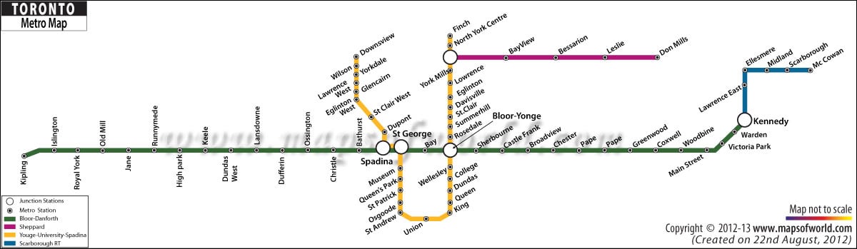 Toronto Metro Map