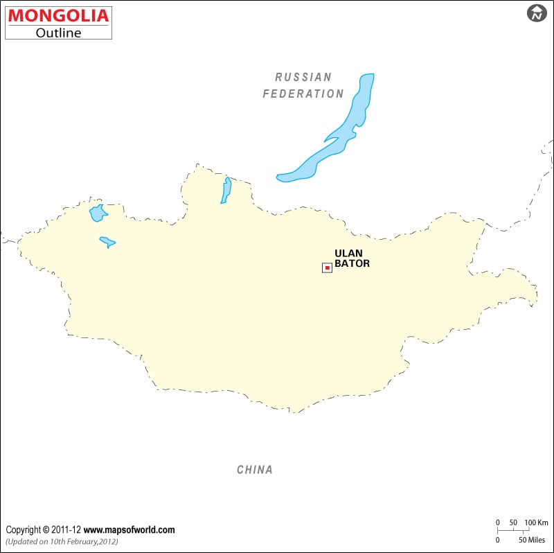 Mongolia Time Zone Map