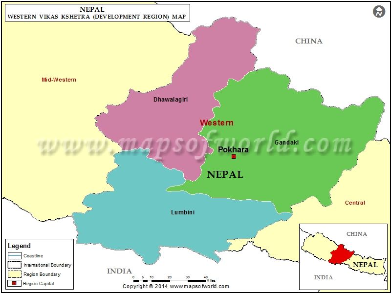 Western Region Map Map Of Western Development Region Nepal