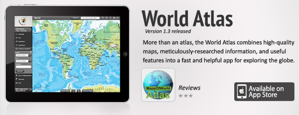 World atlas banner