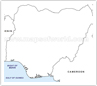 Nigeria Outline Map
