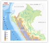 Peru Physical Map