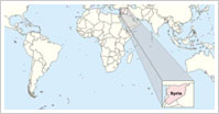 Syria Location Map