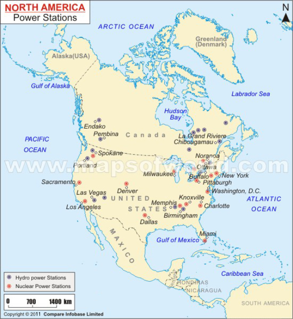 North America Power Stations