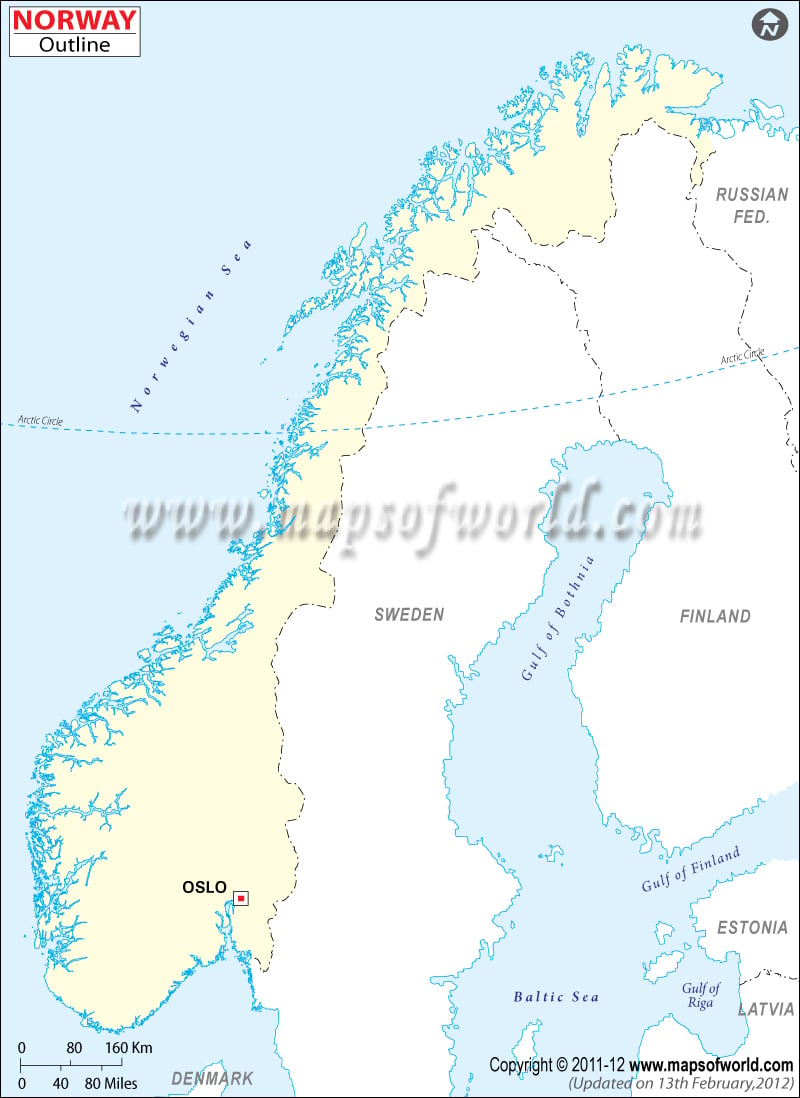 Norway Time Zone Map