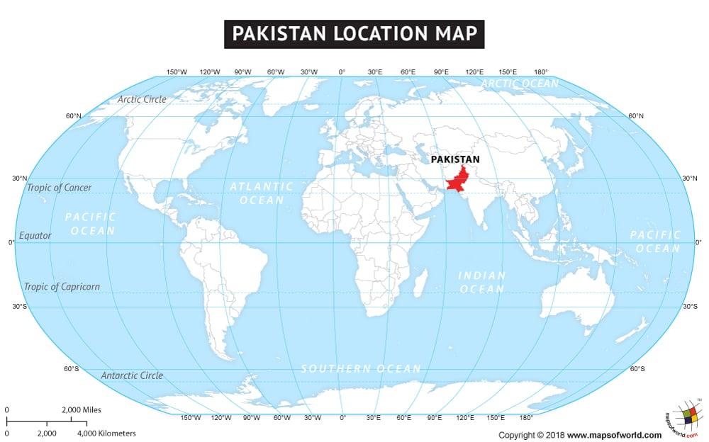 Where Is Pakistan Location Map Of Pakistan