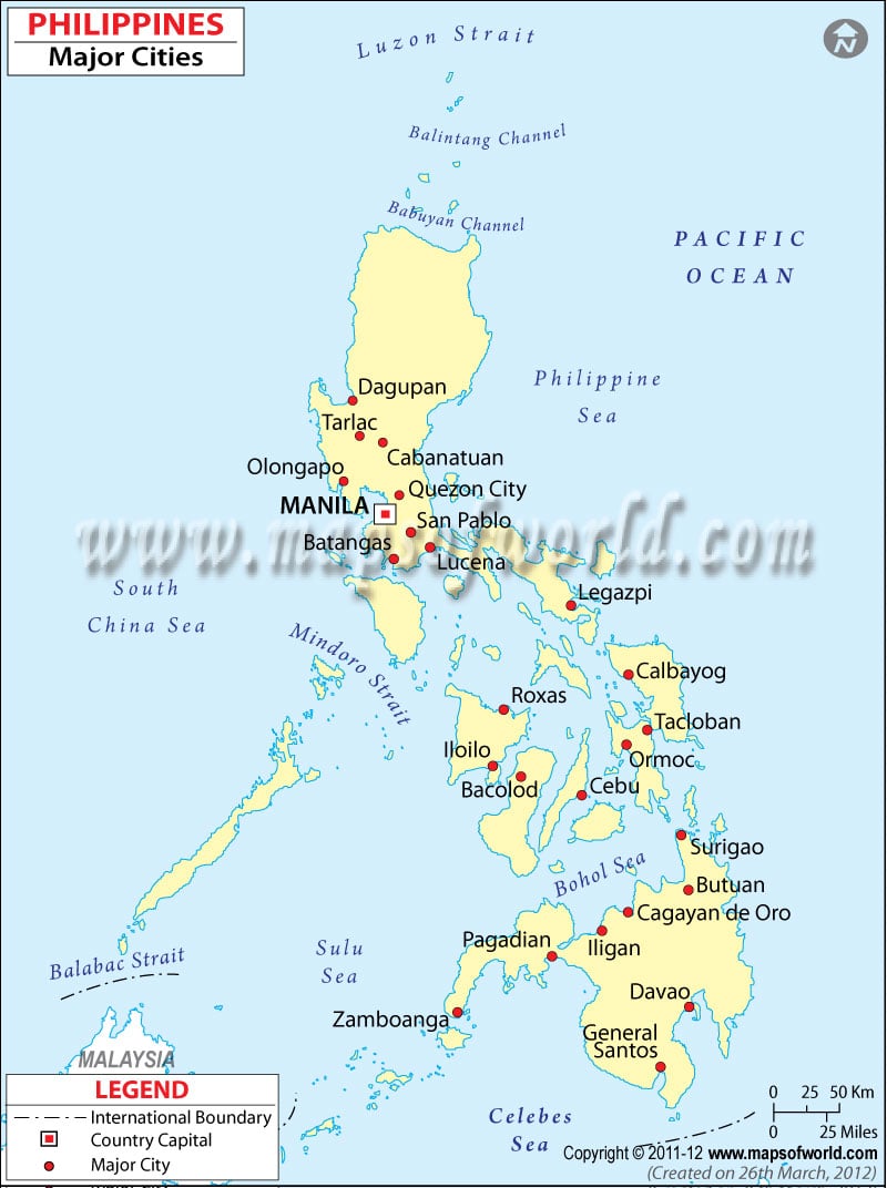 Philippines City Map
