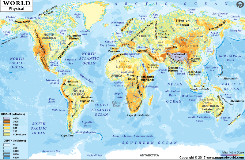 World Physical Map