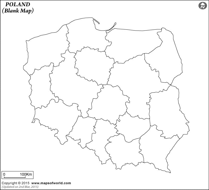 Poland Blank Map