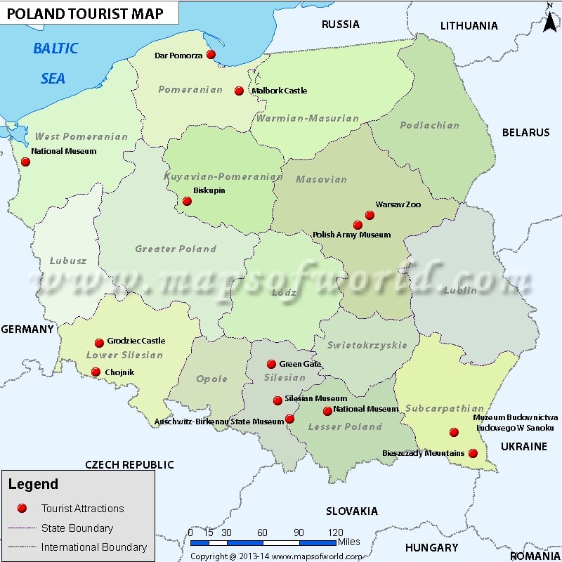 Poland Travel Map