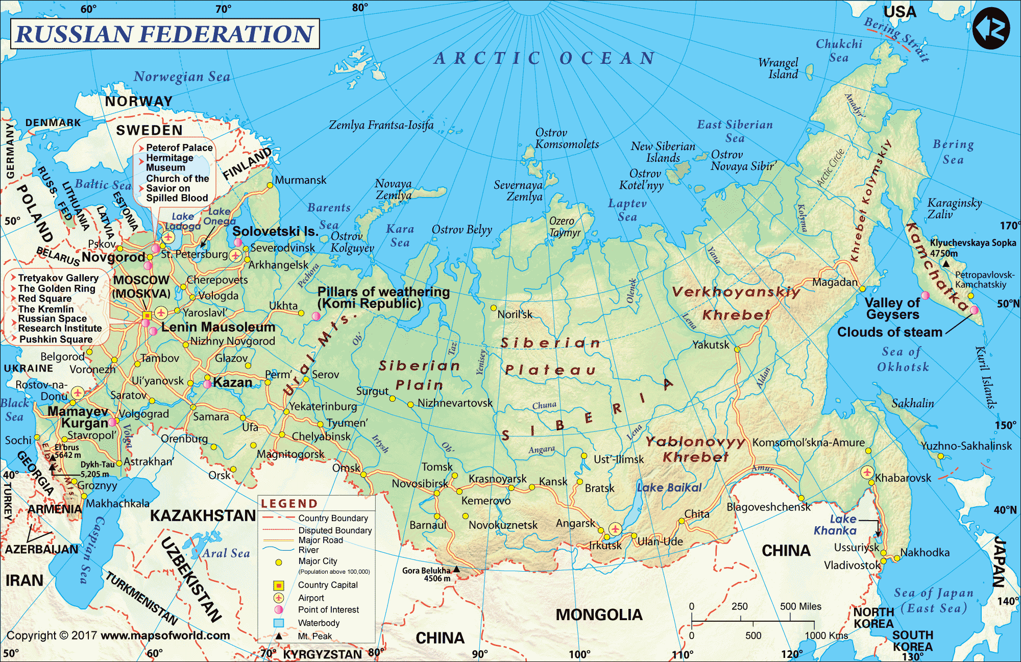 Large Russia Map Image