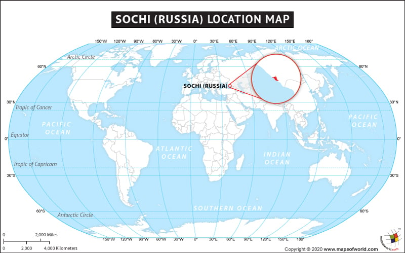 Where Is Sochi Located Location Map Of Sochi