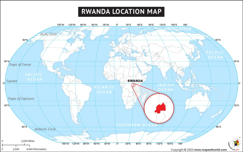 Where Is Rwanda Located Location Map Of Rwanda
