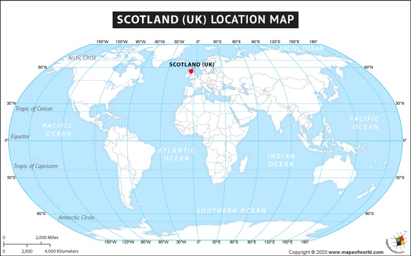 Where Is Scotland Scotland Location In World Map