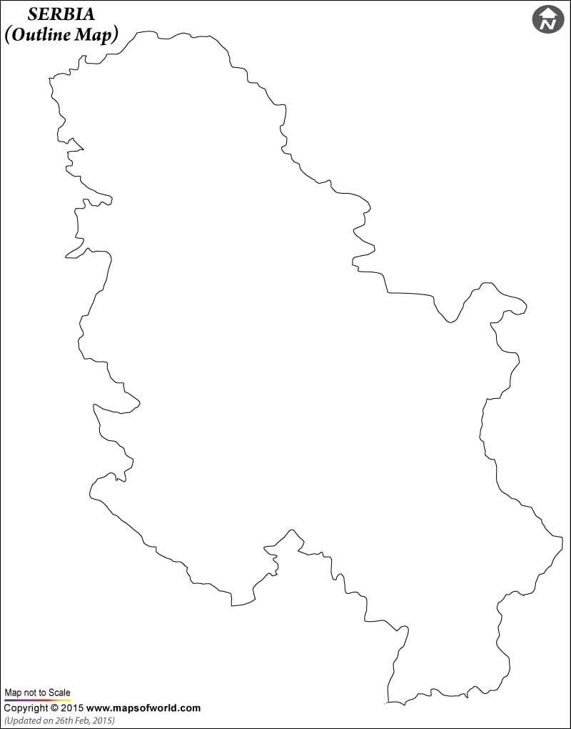 Serbia Time Zone Map