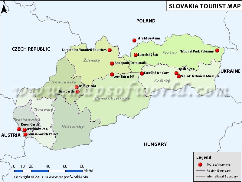 Slovakia Travel Map