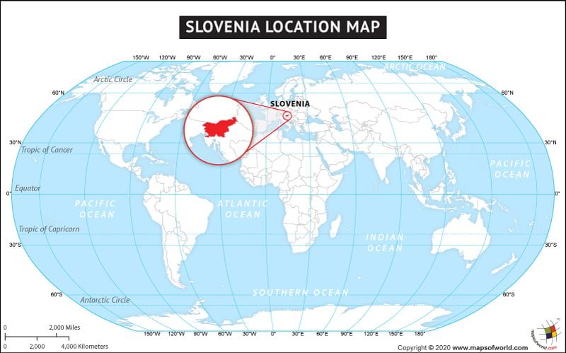 Location of Slovenia