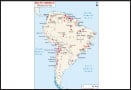 South America Minerals & Ores Map
