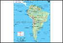 South America Map in French
