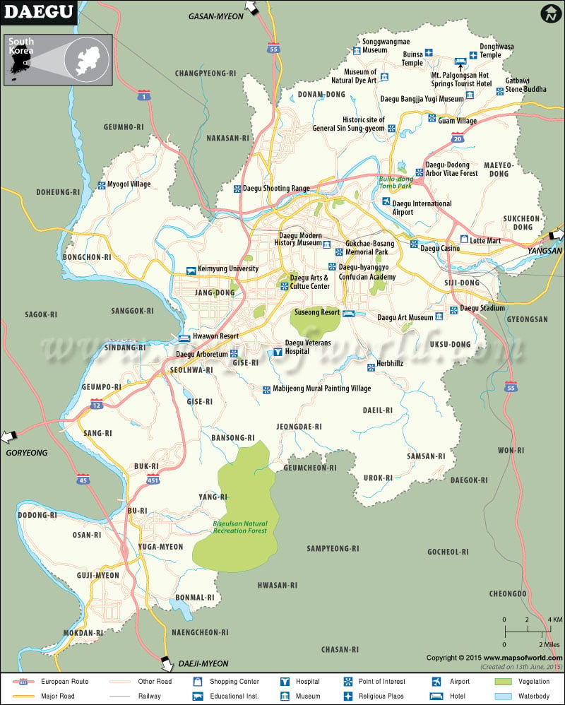 Daegu Map