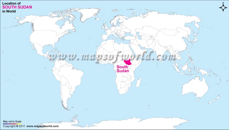 Where Is South Sudan Location Map Of South Sudan