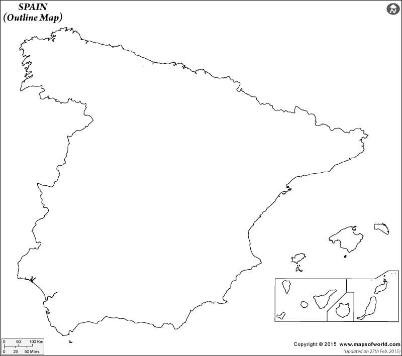 Spain Time Zone Map