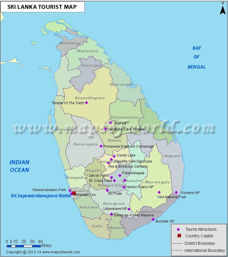 Sri-Lanka Travel Map