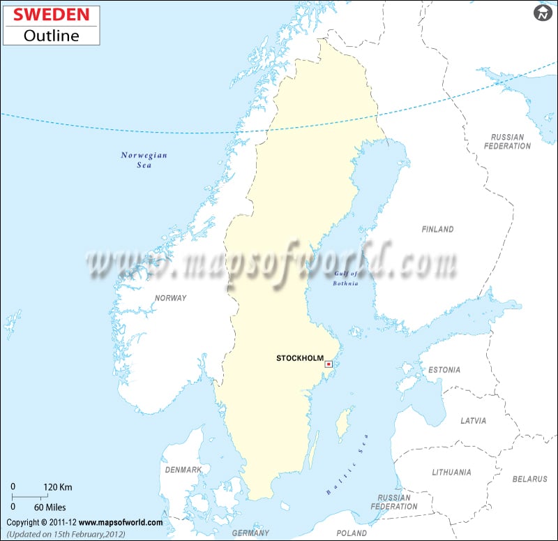 Sweden Time Zone Map