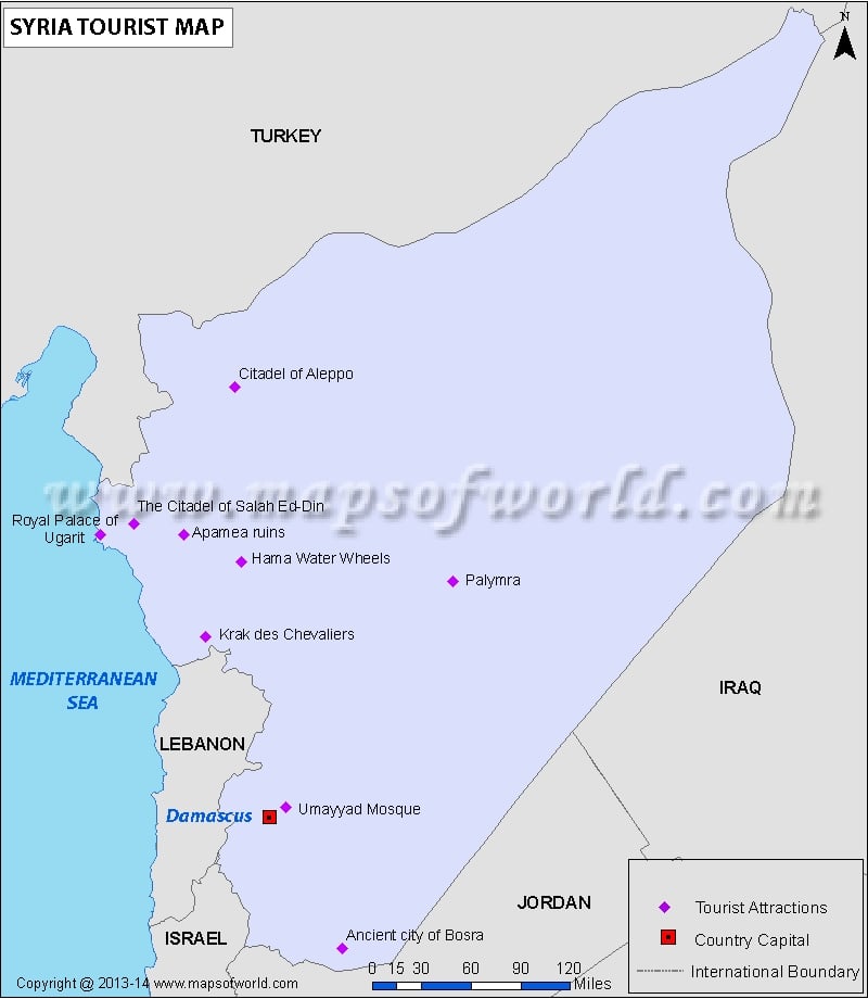 Syria Travel Map
