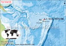 Fiji islands Earthquake map