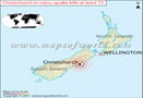 Oceania Earthquake map