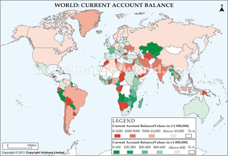World Current Account Balance Map