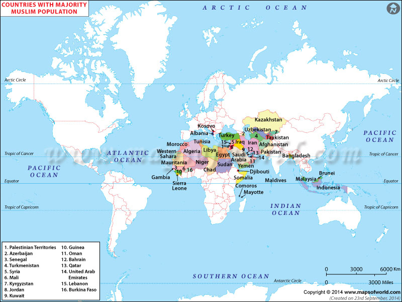 Muslim Countries in the World