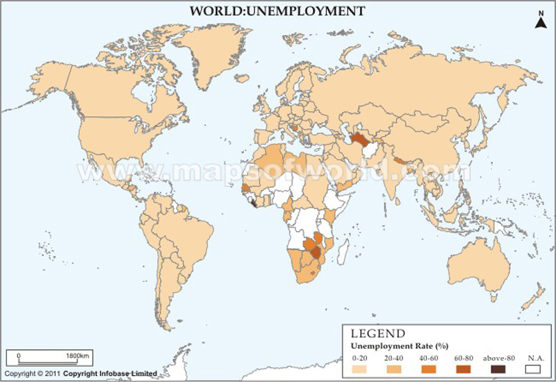 World Unemployment Map