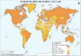 World Cellular Mobile Phone Map