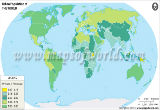 World Urban Population Map