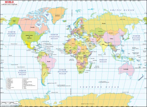 World Map A Map Of The World With Country Names Labeled