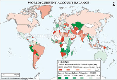 World Current Account Balance Map