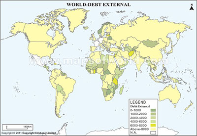 World External Debt Map