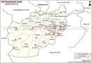 Afghanistan Airports Map