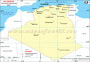 Algeria Lat Long Map